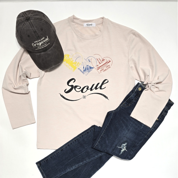 Unisex Essence of Seoul Eco-Friendly Soft Stretchy Long Sleeve T-Shirts