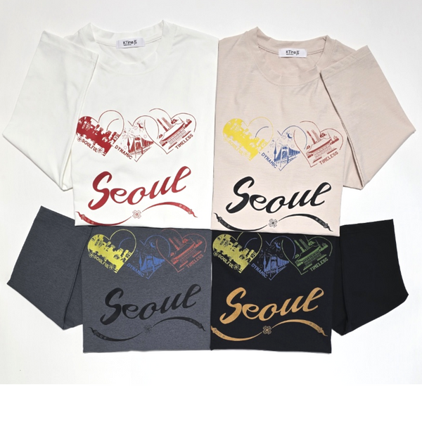 Unisex Essence of Seoul Eco-Friendly Soft Stretchy Cream Long Sleeve T-Shirts
