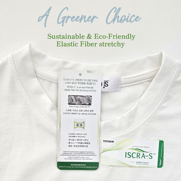 Unisex Essence of Seoul Eco-Friendly Soft Stretchy Cream Long Sleeve T-Shirts
