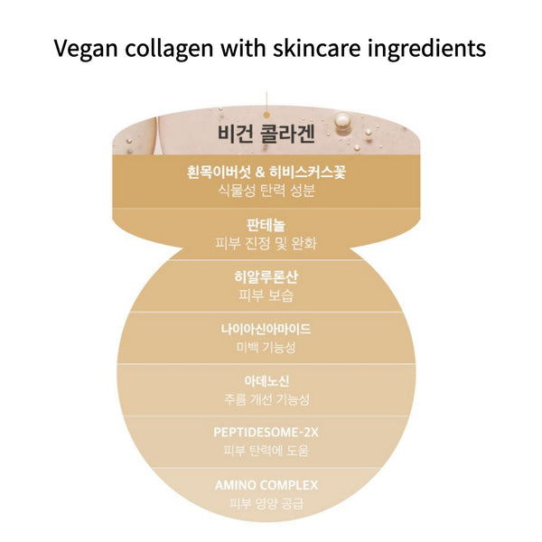 Mizon Vegan Collagen Cushion Original 15g + Refill 15g, SPF38 / PA++ BB Cream