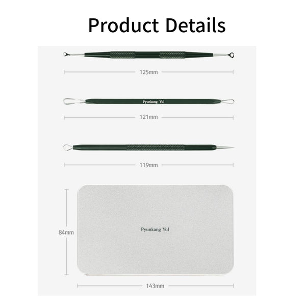 Pyungkang Yul Acne Extrudes 3Pieces/6 Types A Tool of Sanitary Acne Squeezing