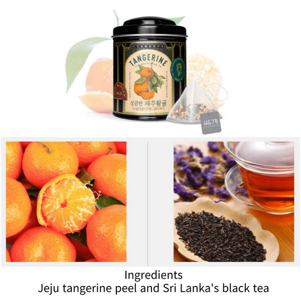 Ssanggye Tea Master Can Set Quince Will Pear Hydrangea Citron Tangerine 36Bag