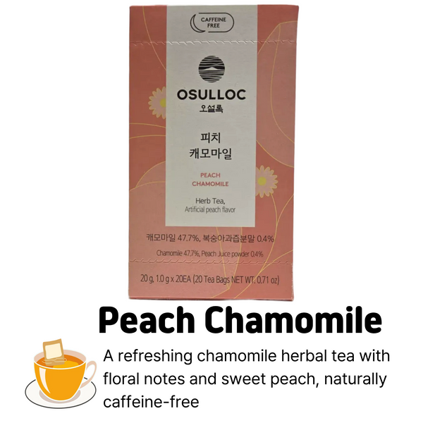 OSULLOC Jeju Pure Organic Premium 8 Flavors Daily Natural Tea Bags