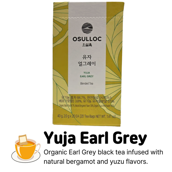 OSULLOC Jeju Pure Organic Premium 8 Flavors Daily Natural Tea Bags