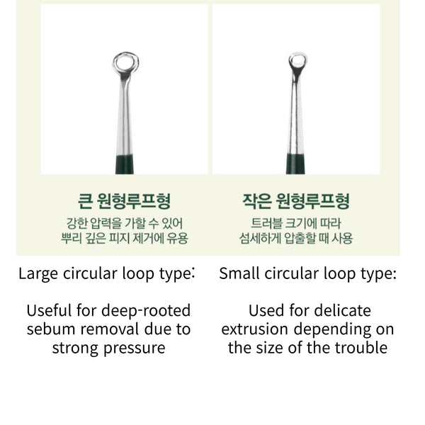 Pyungkang Yul Acne Extrudes 3Pieces/6 Types A Tool of Sanitary Acne Squeezing