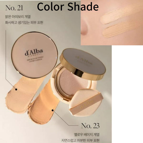 d'Alba Vegan Piedmont Serum Glow Fixing Collagen Cover Cushion 17g SPF50+/PA++++