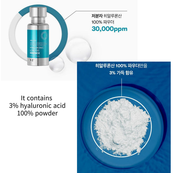 VT COSMETICS Hyaluronic Low 100 Essence 1.01 fl. oz/30ml