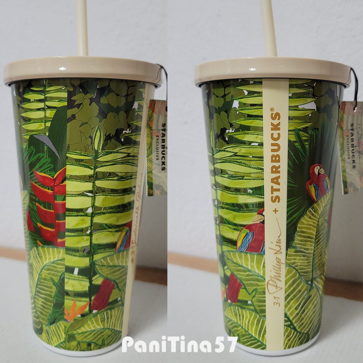 3.1 Phillip LIM Cold Cup Tumbler 473ml and Christmas green & red table