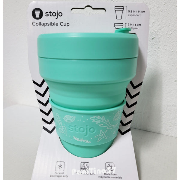 Hello Stojo Collapsible Mint Tumbler Cold Cup 473ml