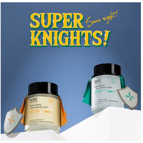Belief Super Knights Multi-Vitamin Clear Soothing Mask 75ml / 2.5floz. Overnight