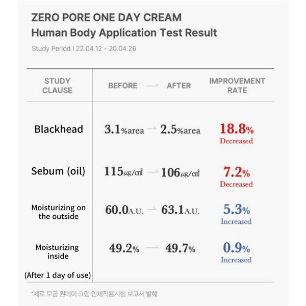 Zero Pore One Day Cream 50ml