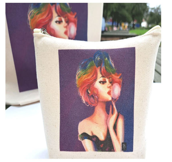 Canvas Tote Bag With Pouch