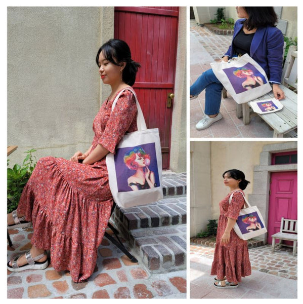 Canvas Tote Bag With Pouch