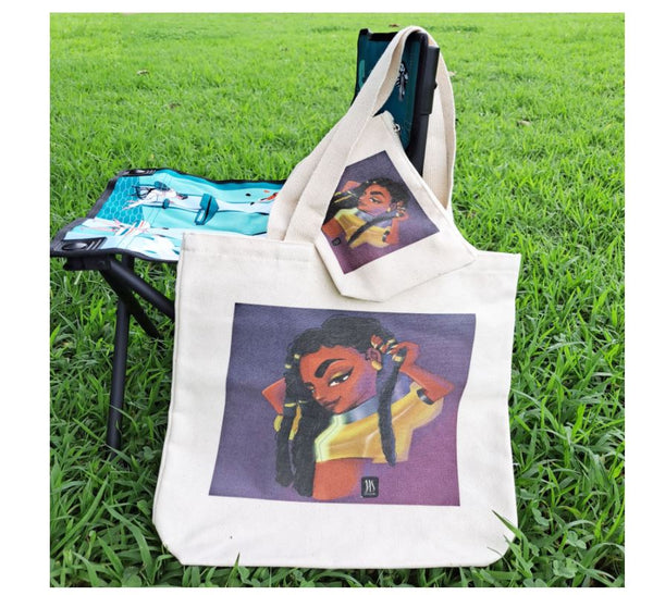 Canvas Tote Bag With Pouch