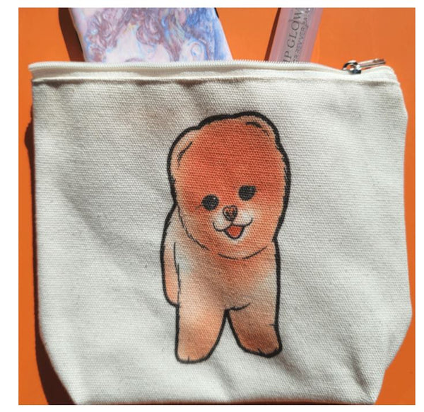 Canvas Tote Bag With Pouch
