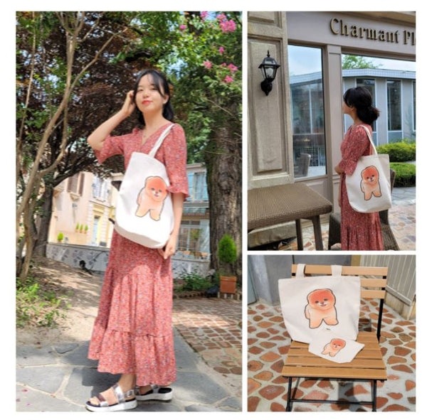 Canvas Tote Bag With Pouch