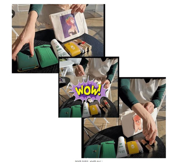 Canvas Tote Bag With Pouch