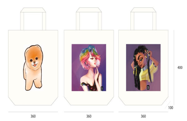 Canvas Tote Bag With Pouch
